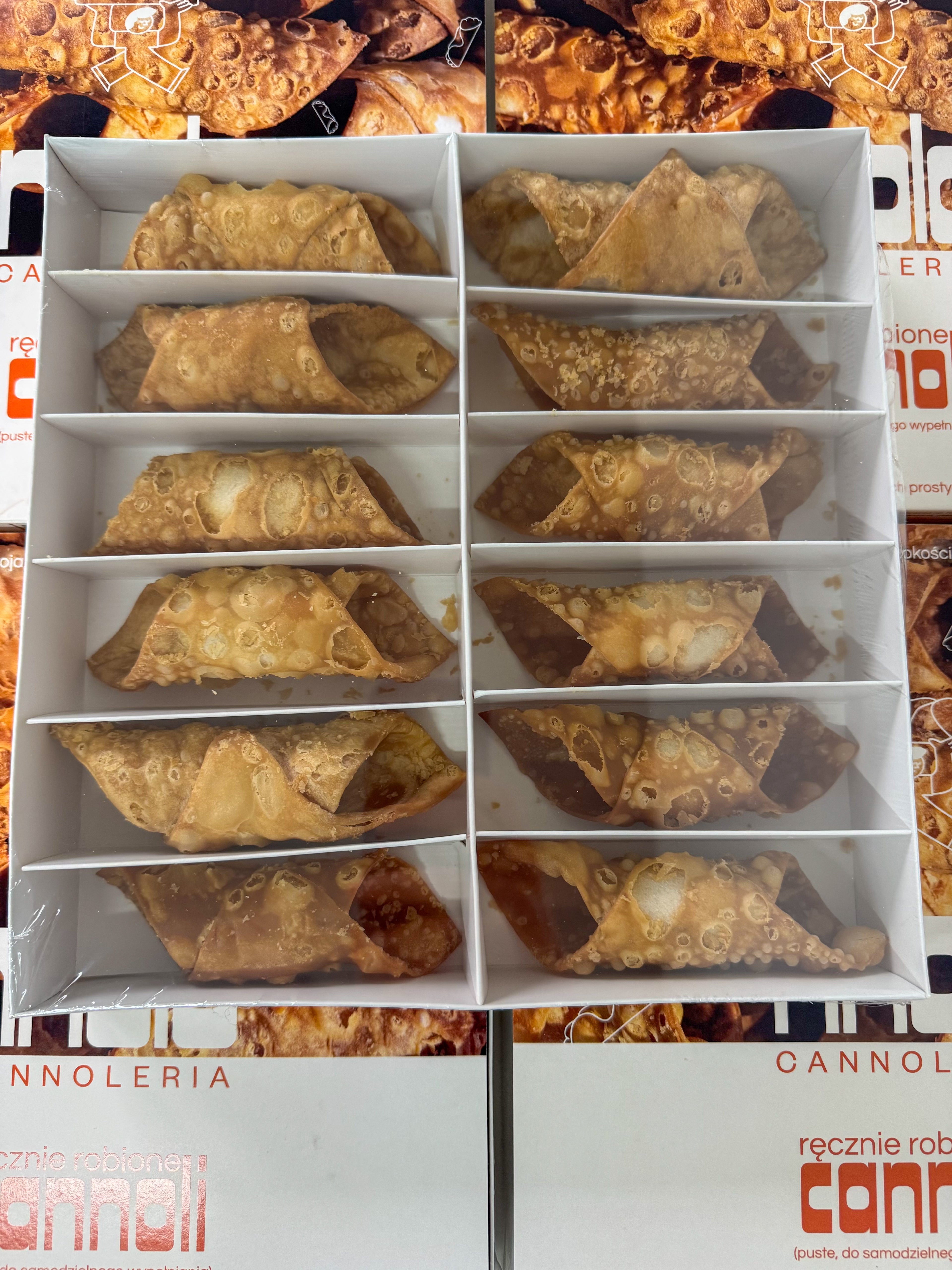 Rurki Cannoli – ręcznie robione duże cannolo - 12 szt - polska manufaktura